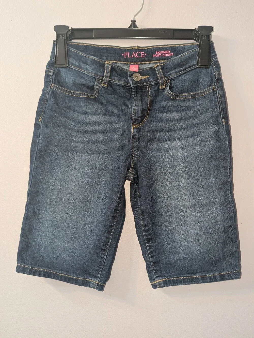The Children's Place Casual Classic Bermuda Denim Skimmer Shorts Girls- Size 10